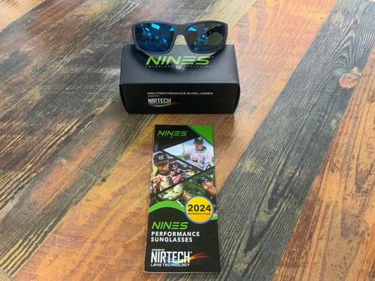 NINES Polarised Perfected Fork Deep Blue Mirror/Gray Lens