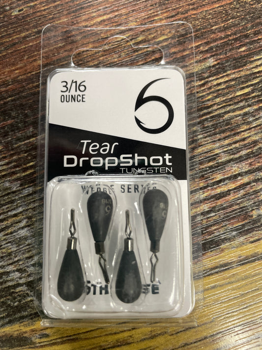 6th Sense Tear Drop Shot Weight 3/16 oz. Lead