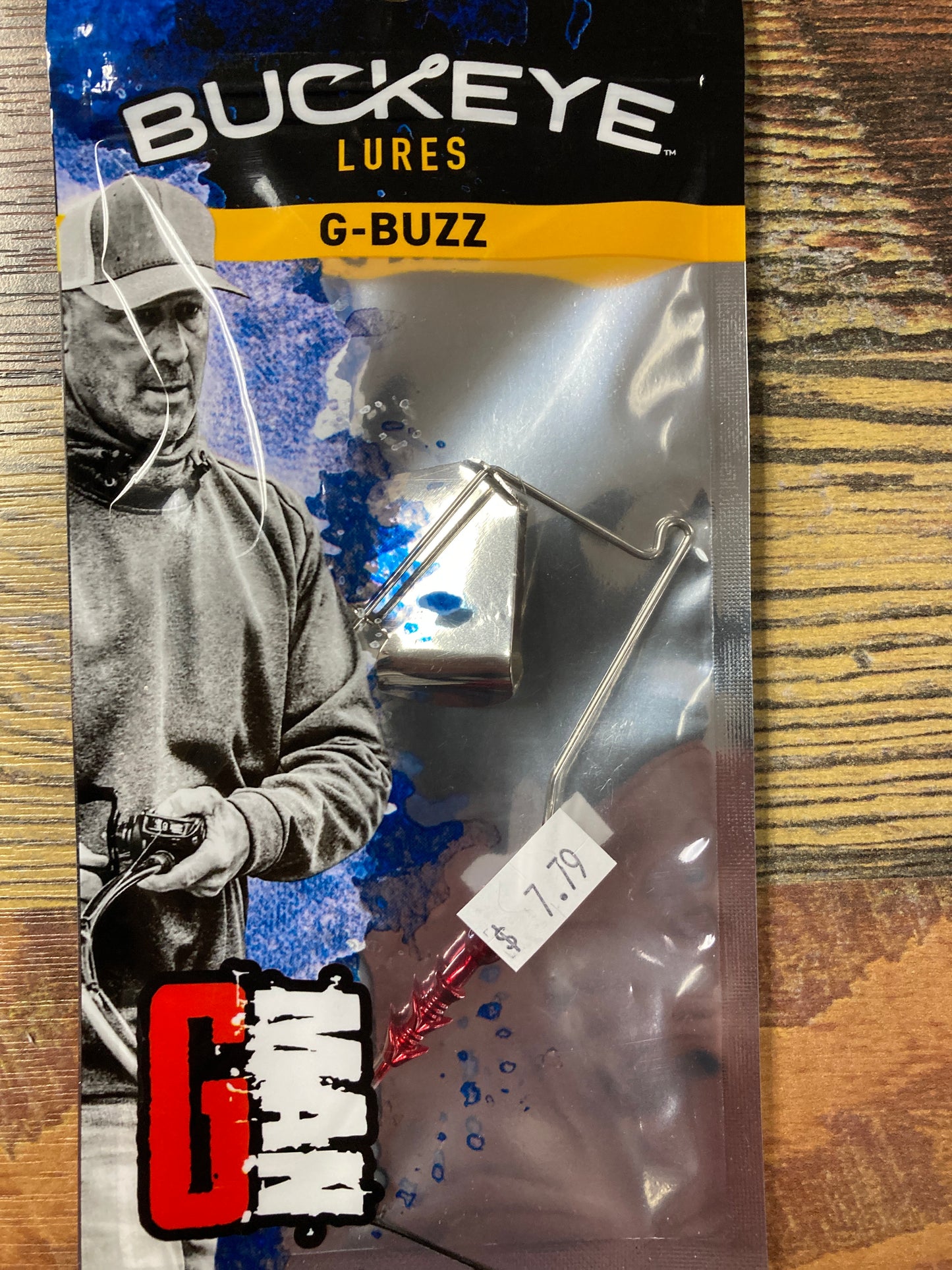 Buckeye G-Buzz 3/8 oz. Red w/Nickel Blade