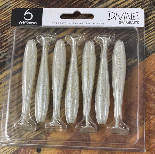 6th Sense Divine Swimbaits 3.2" Platinum White