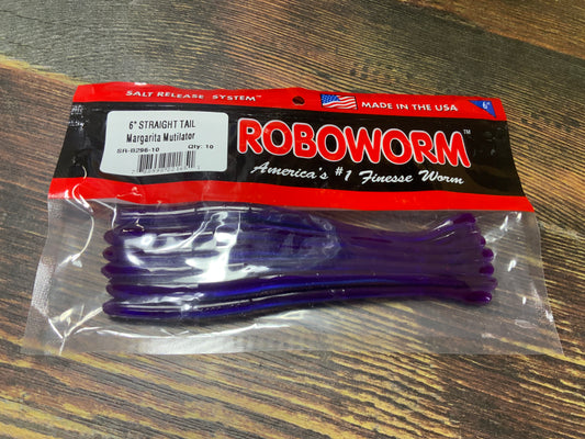 Roboworm Straight Tail 6” Margarita Mutilator