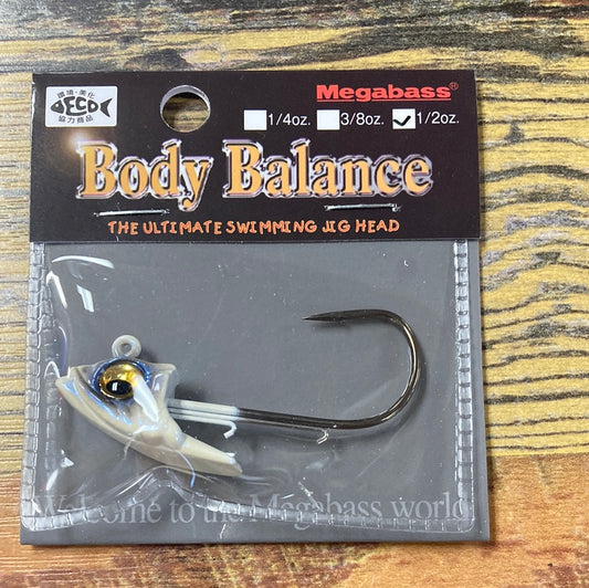 Mega Bass Body balance 1/2oz jig head French Pearl