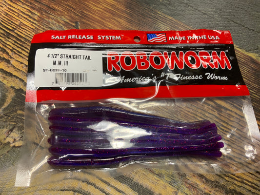 Roboworm Straight Tail 4.5” MM III