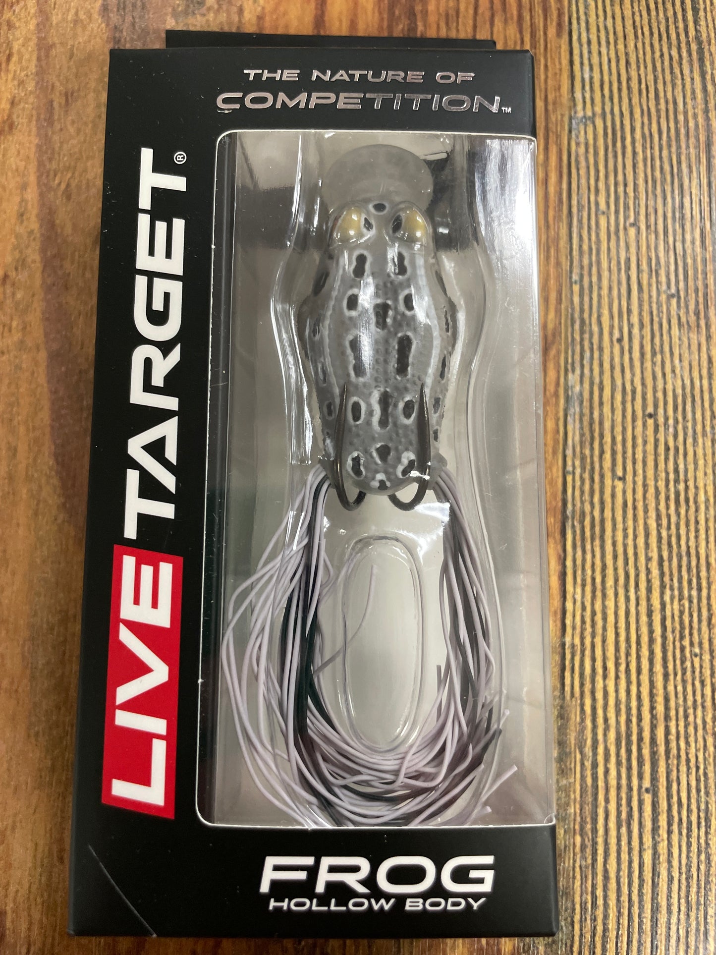 Live Target Frog Hollow Body Popping 2” Albino/White