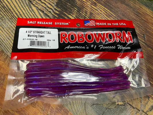 Roboworm Straight Tail 4.5” Morning Dawn