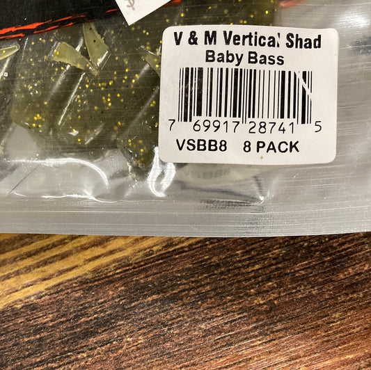 V&M Vertical Shad - Baby Bass