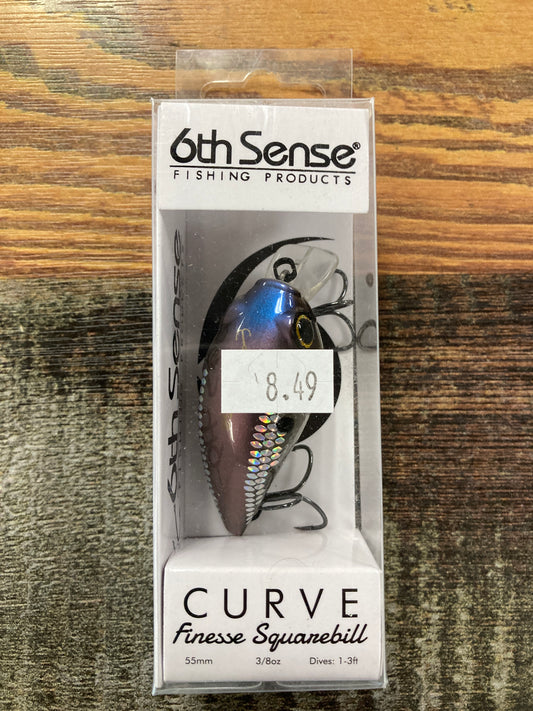 6th Sense Curve Finesse Squarebill 3/8 oz. Shad Pro