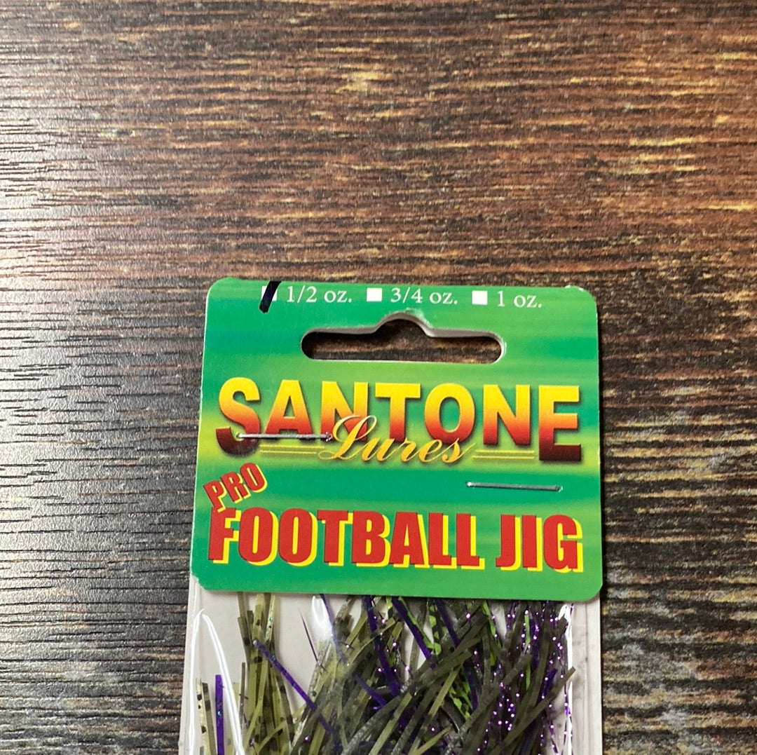 Santone Pro Football Jig 1/2 oz. Mexican Heather