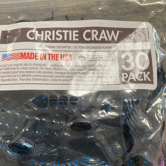 Yum Christie Craw - Black/blue flake