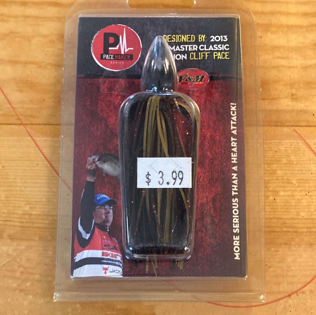 V&M Slip N Jig 3/4 oz. Black Brown Amber