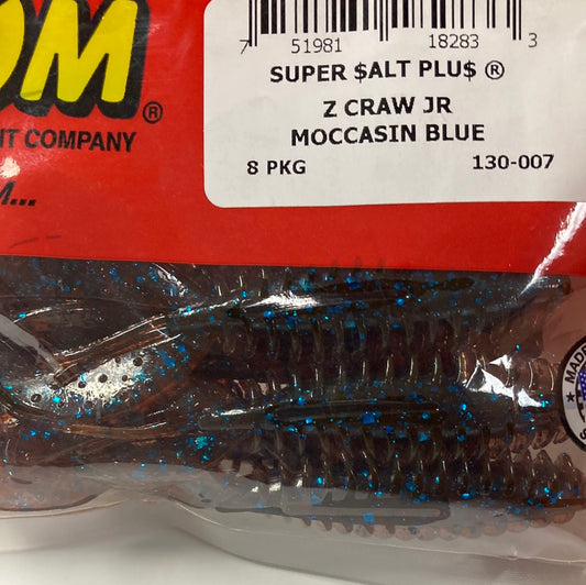 Zoom Z Craw Jr. - Moccasin Blue