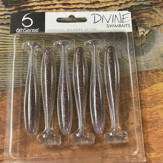 6th Sense Divine Swimbaits 3.8" Clearwater Rose