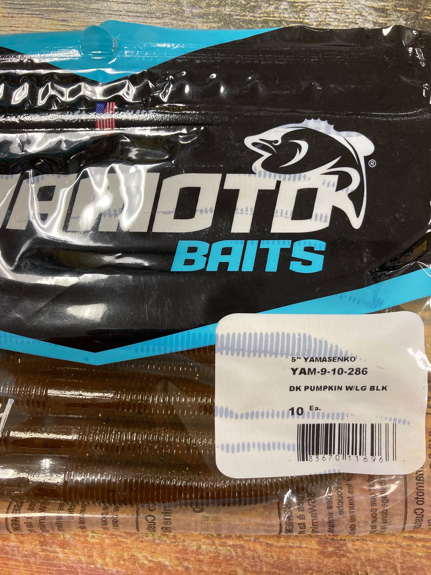 Yamamoto Senko 5" Pumpkin w/Lg Black Flk