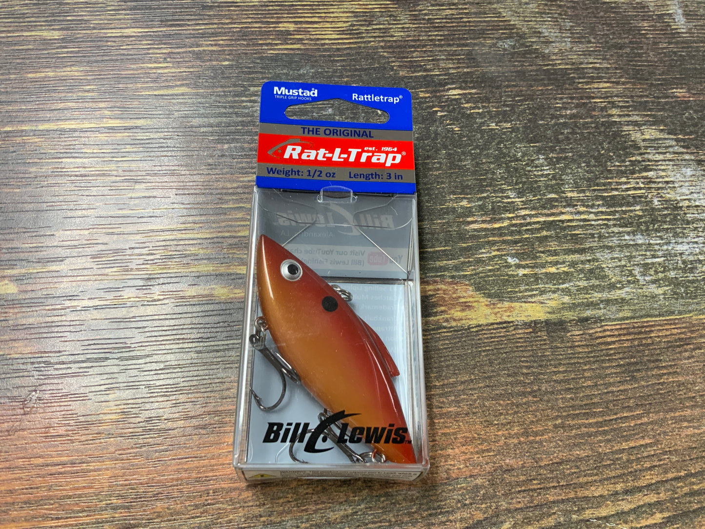Bill Lewis Rat-L-Trap 1/2 oz. Pumpkin Seed