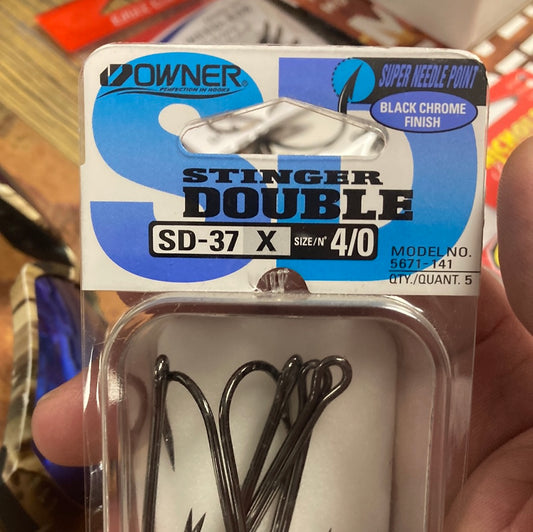 Owner Stinger Double Frog Hook 4/0