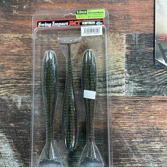 Keitech Fat Swim Impact 6.8” Silver Flash Minnow
