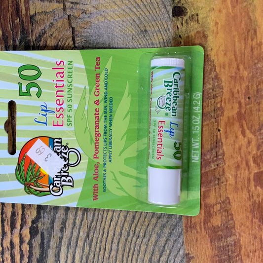 Caribbean Breeze  Lip Sunscreen .15 oz. 50+ SPF