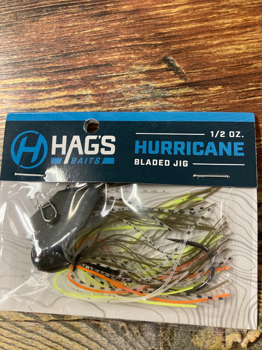 Hags Baits Hurricane 1/2 oz. Green Pumpkin Shad