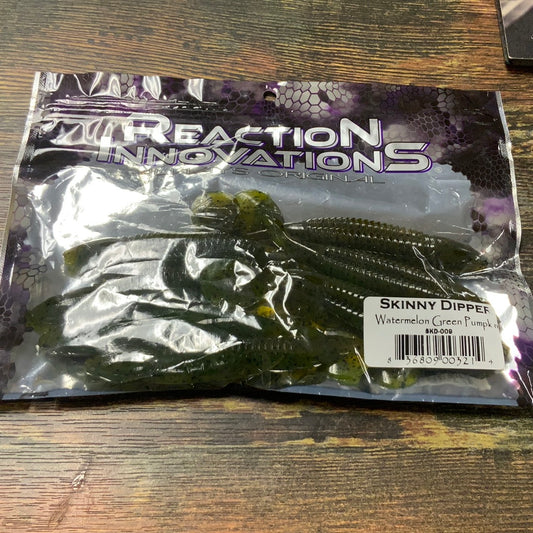 Reaction Innovations Skinny Dipper - Watermelon Green Pumpkin