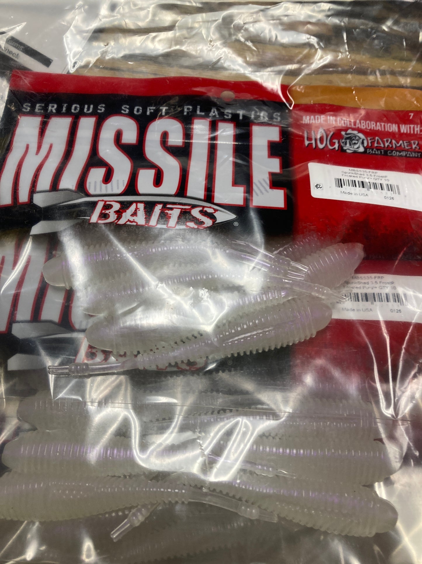 Missile Bait 3.5 Spunk Shad Frosted Purple