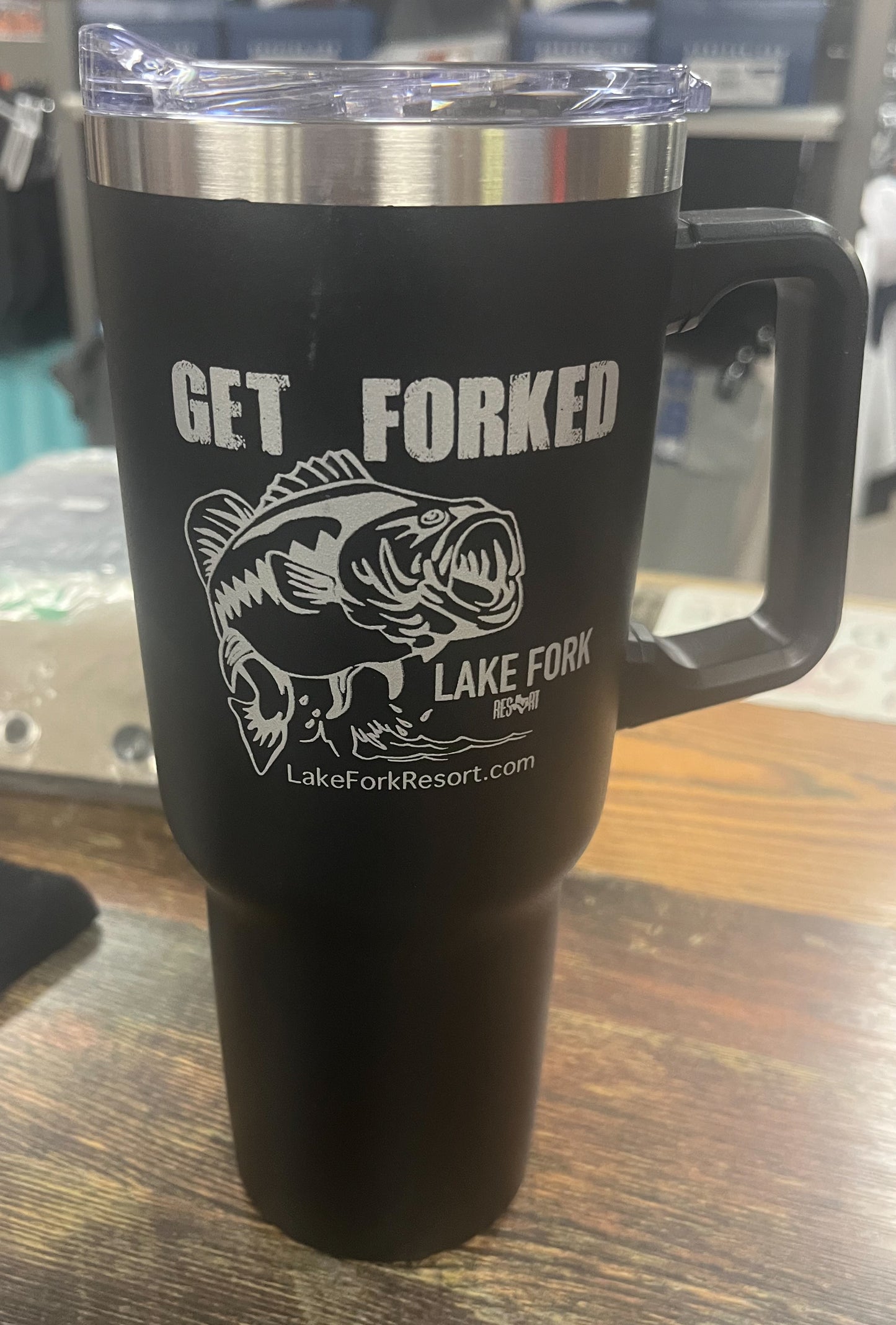 Get Forked 40oz Cups with Straw