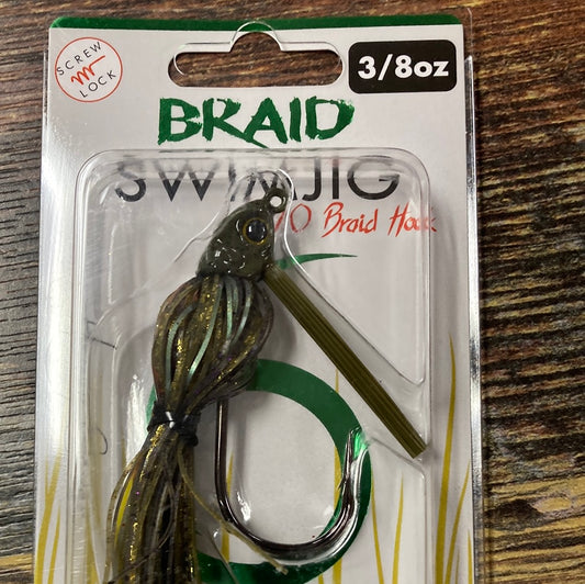 6th Sense Braid Swim Jig 3/8 oz. Bluegill Fire