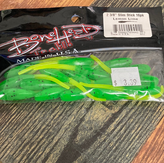 Bone Head Slim Stickl 2-3/8" Lemon Lime