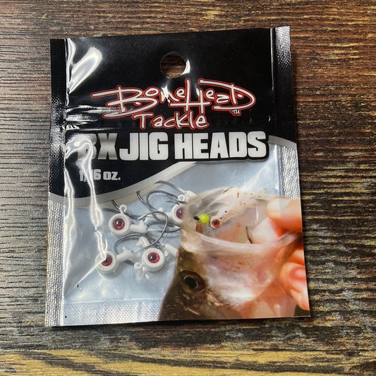 Bonehead BH BX jig heads 1/16 White