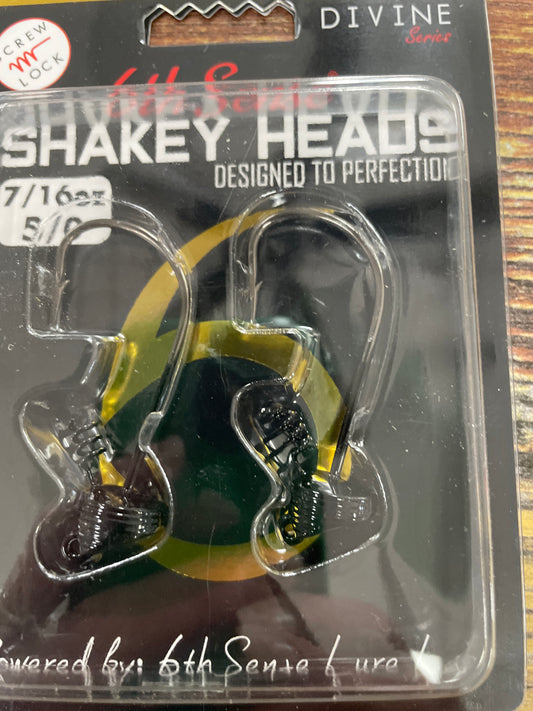 6th Sense Divine Series Shaky Heads 7/16 oz. 5/0 Black
