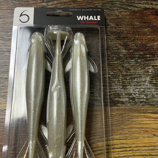 6th Sense Whale Swimbait  6" Plat White