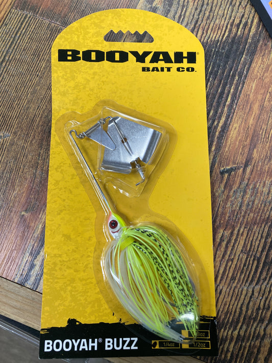 BOOYAH Buzz Spinner Bait 1/4 oz. Chart/Pearl/White