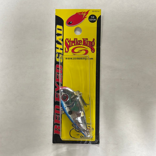 Strike King Red Eyed Shad 1/4 oz. Chrome Blue