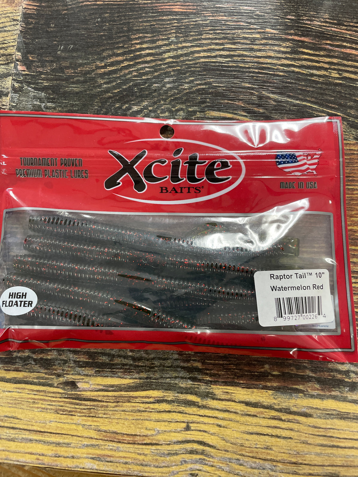 Xcite Raptor Tail 10" Watermelon Red