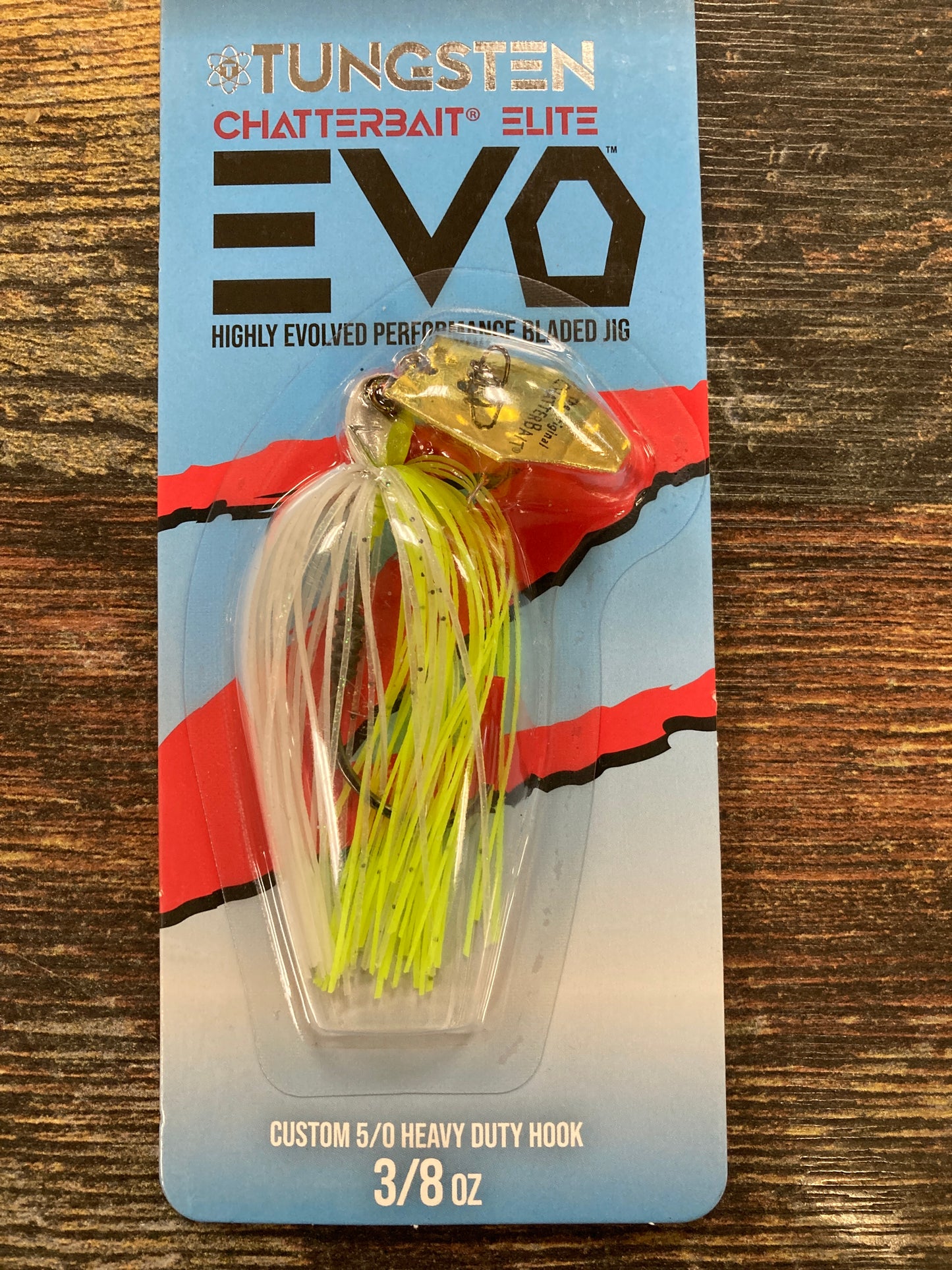 Z Man EVO Tungsten Chatterbait Elite 3/8 oz. Chart. White