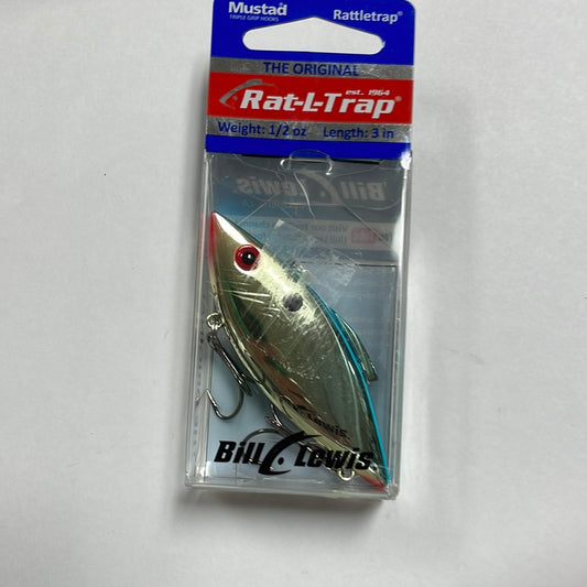 Mustad The Original Rat-L-Trap 1/2 oz. 3” Gold Blue Back