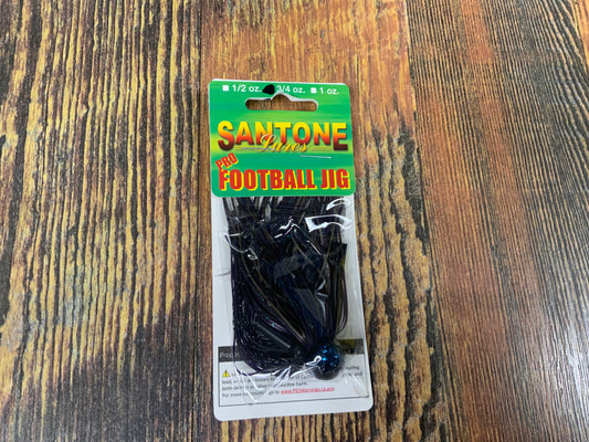 Santone Pro Series Football Jig 3/4 oz. Plum Raisin