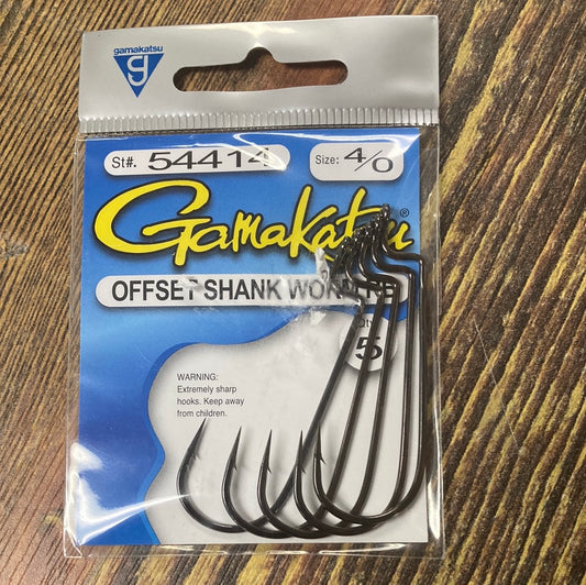 Gamakatsu Offest Shank Worm RB 4/0