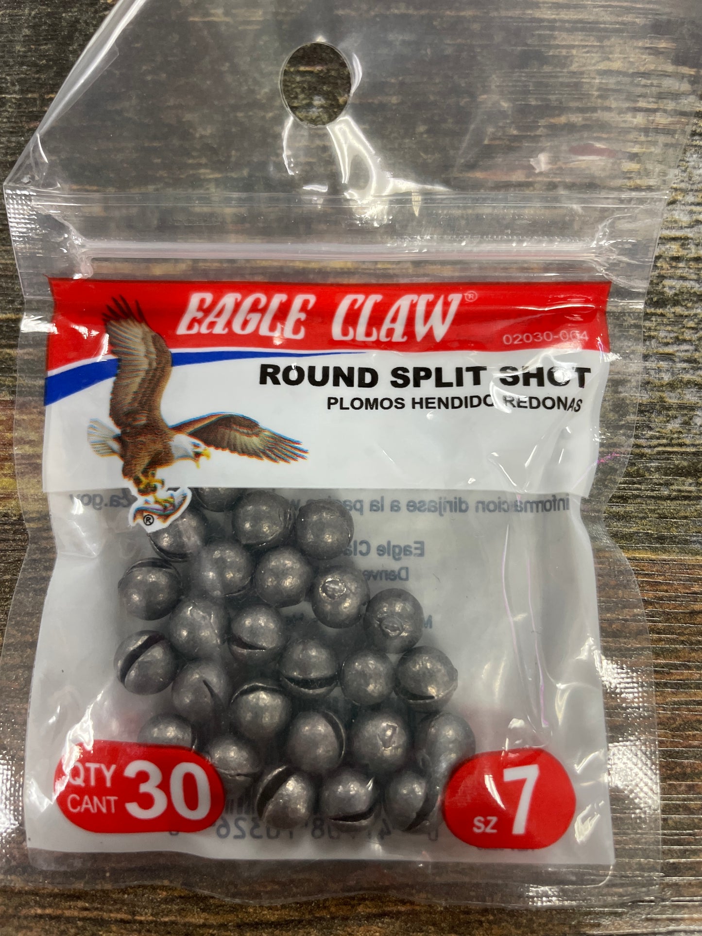 Eagle Claw Round Split Shot #7 Lead
