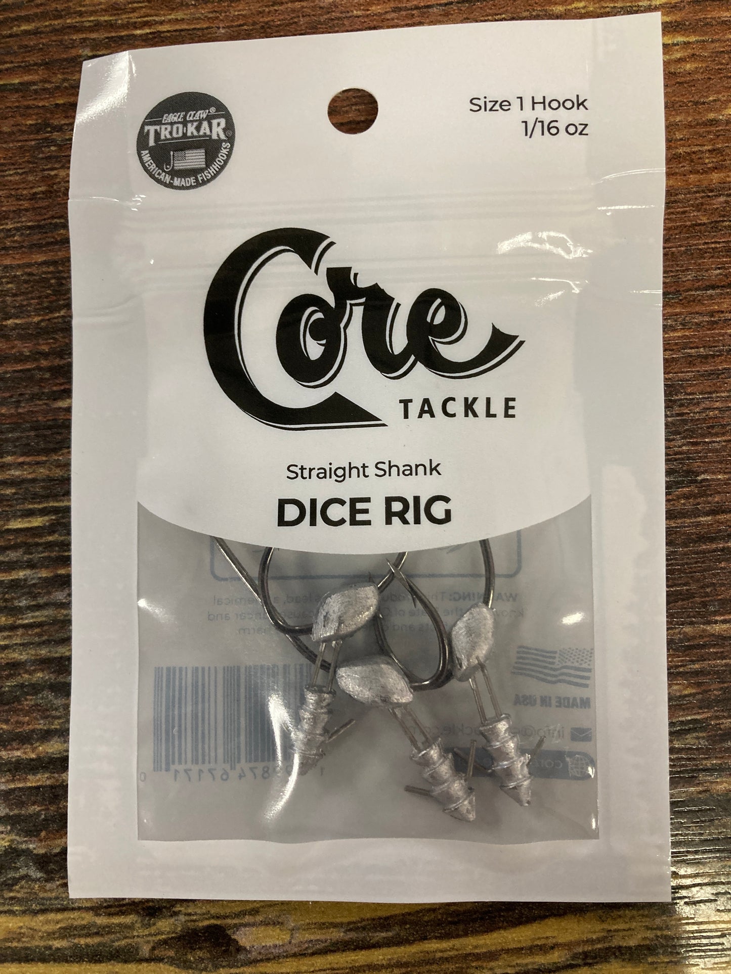 Core Tackle Dice Rig 1/16 oz. #1