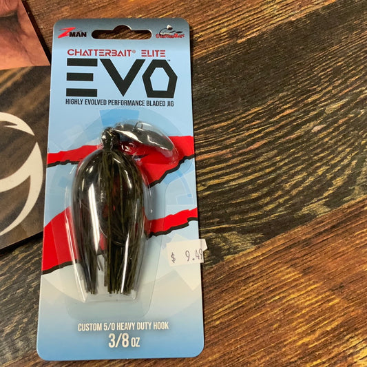 Z Man EVO Chatterbait 3/8 oz. 5/0 Green Pumpkin