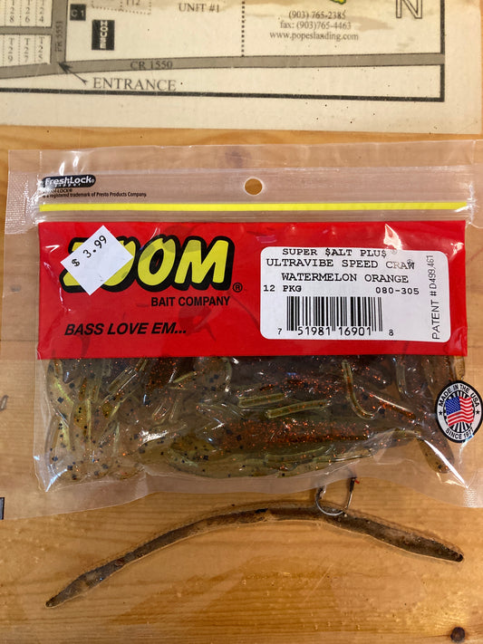 Zoom U-V Speed Craw - Watermelon Orange