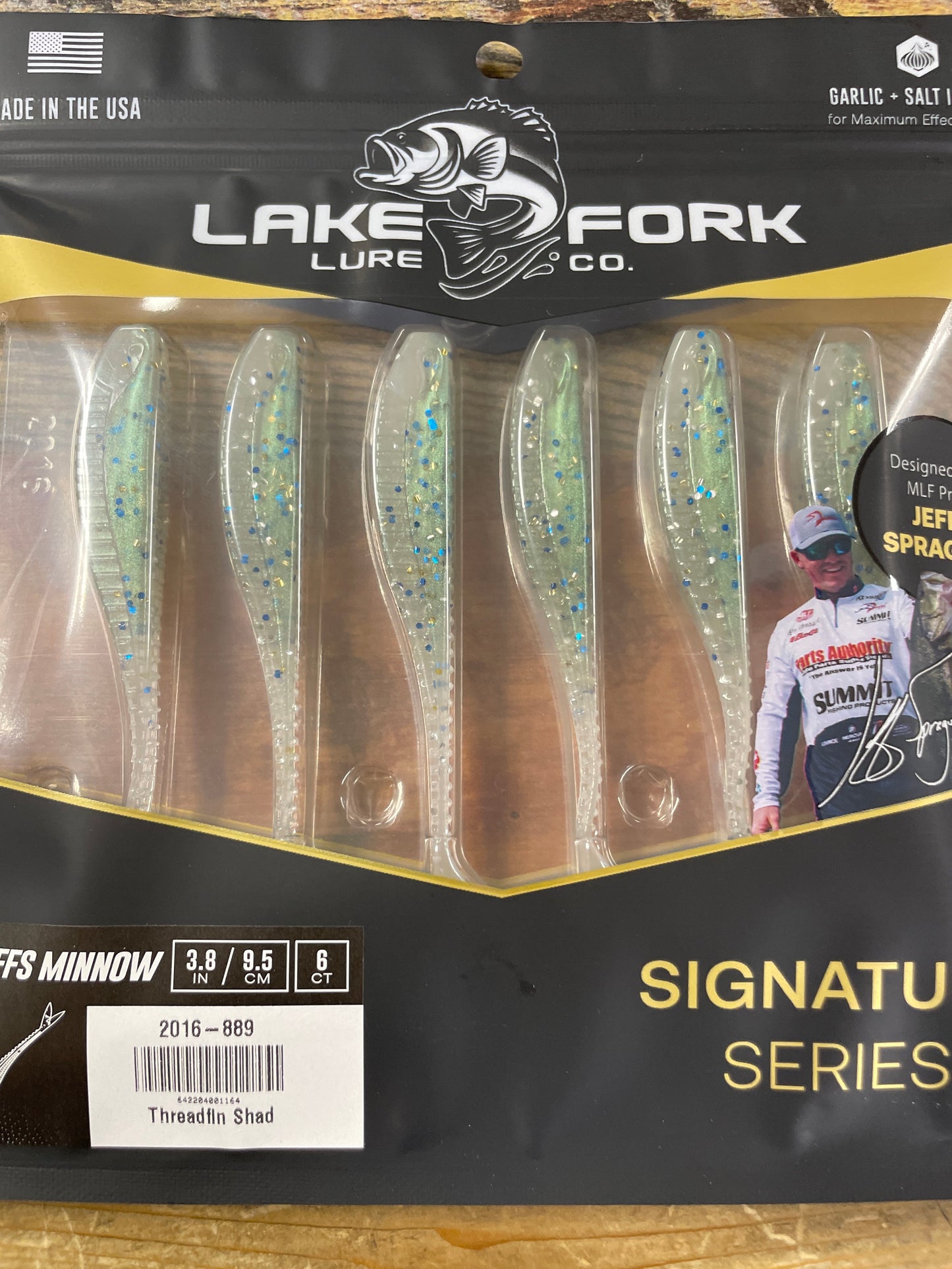 Lake Fork Lures Pro FFS Minnow 3.8” Threadfin Shad 6 Count