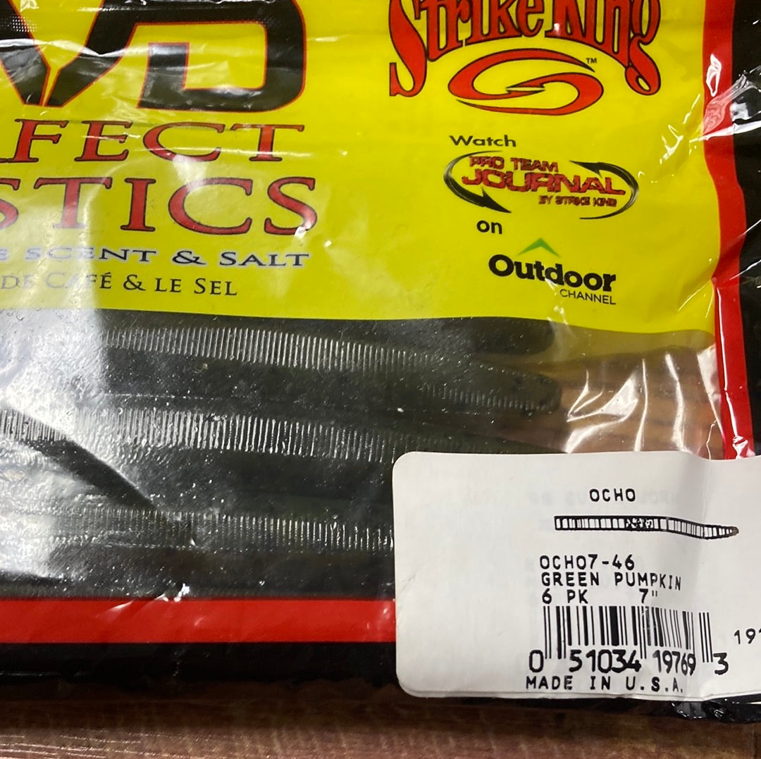 Strike King KVD Ocho 7” Green Pumpkin