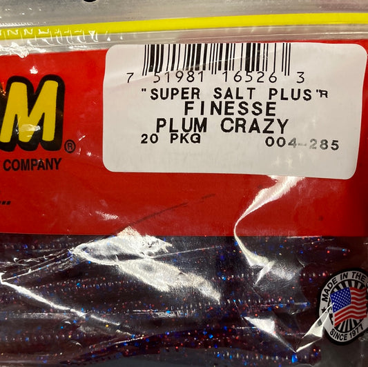 Zoom Finesse Worms - Plum Crazy