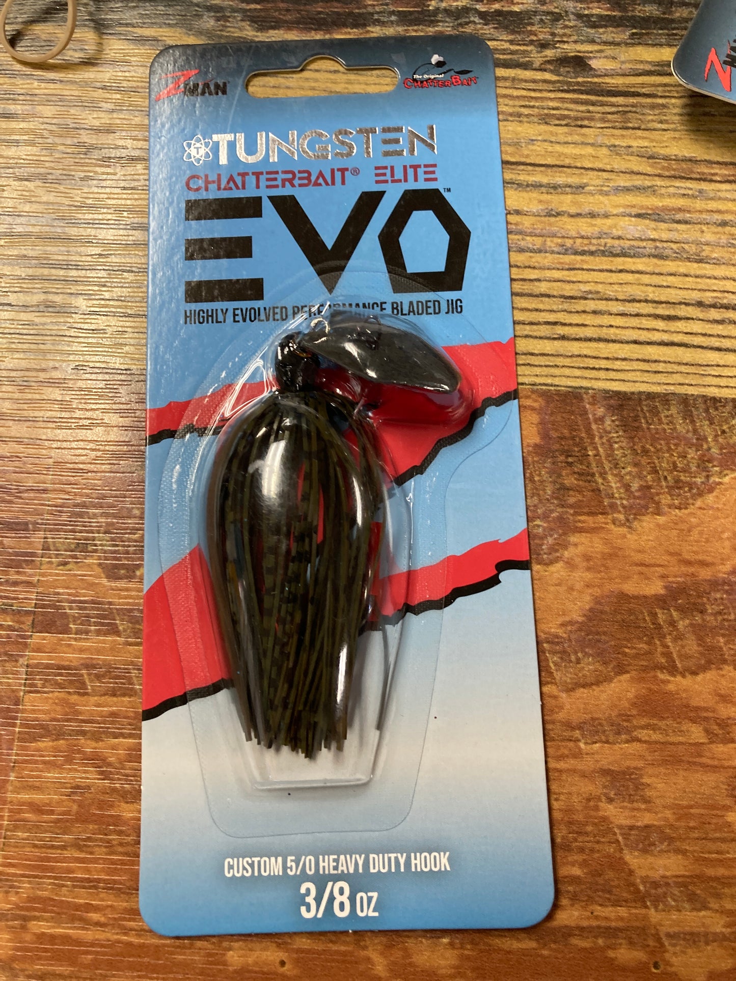 Z Man EVO Tungsten Chatterbait Elite 3/8 oz. Green Pumpkin