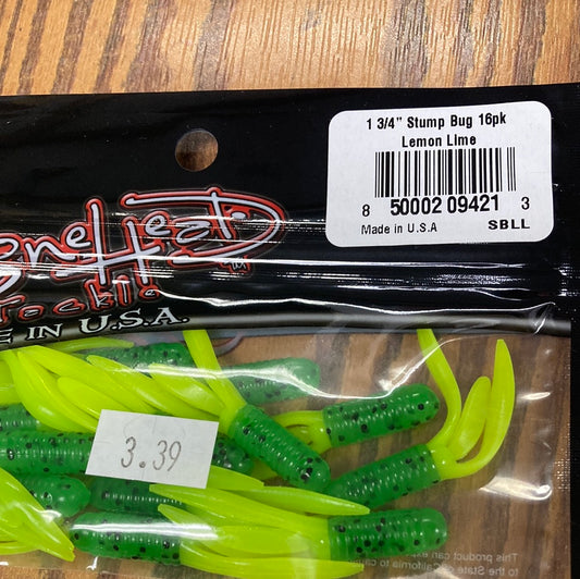 Bone Head Stump Bug 1-3/4" Lemon Lime