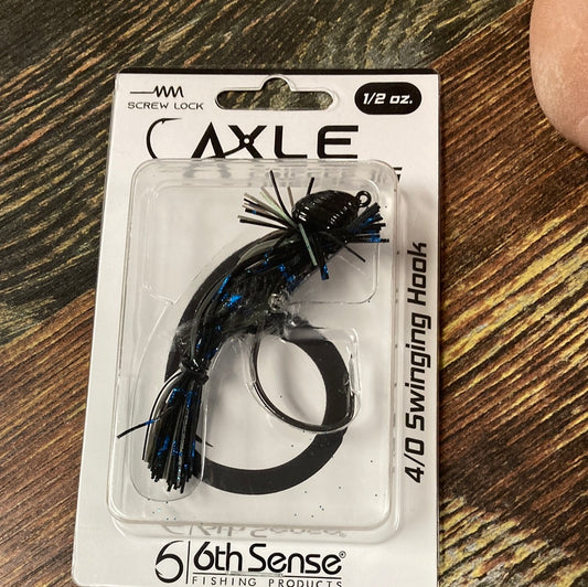 6th Sense Axle Finesse Jig 1/2 oz. Black N Blue Spice