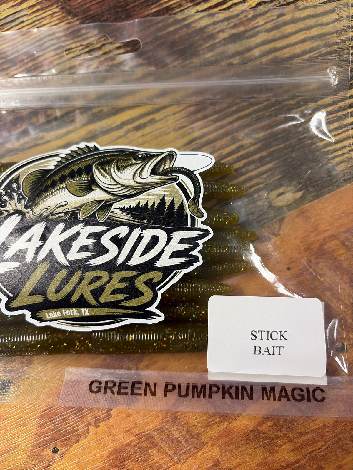Lakeside Lures Stick Bait Green Pumpkin Magic