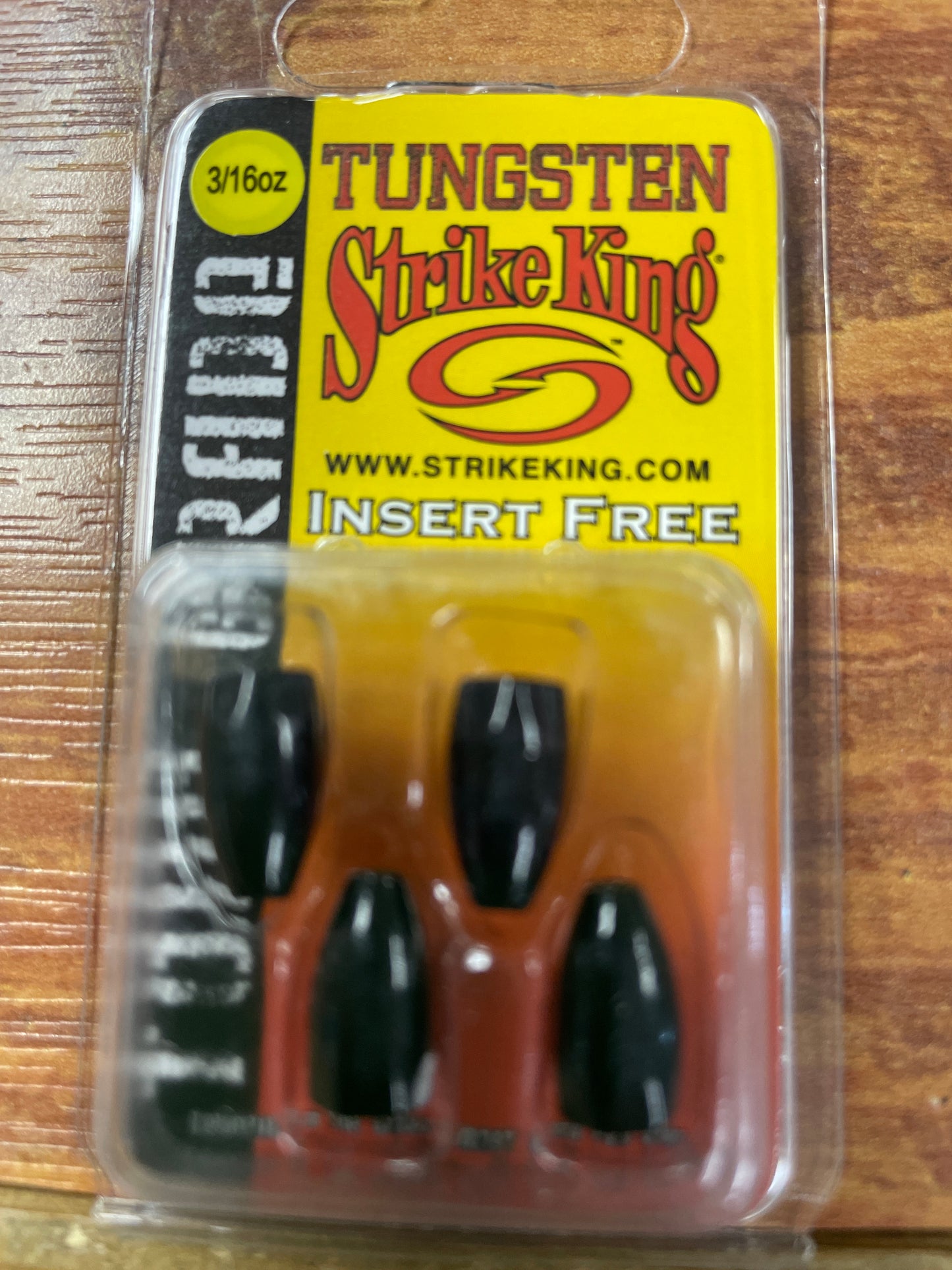 Strike King Tungsten Weight 3/16 oz. Matte Black