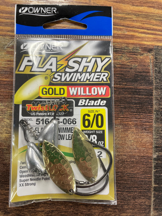 Owner Flashy Swimmer 3/8 oz. 6/0 Gold Willow